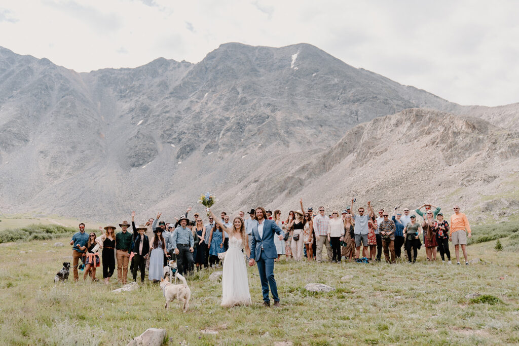 Breckenridge, Colorado wedding ceremony in the mountains