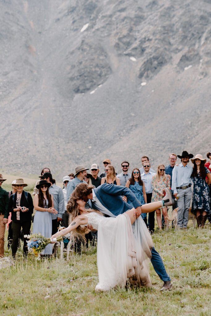 Breckenridge, Colorado wedding ceremony in the mountains