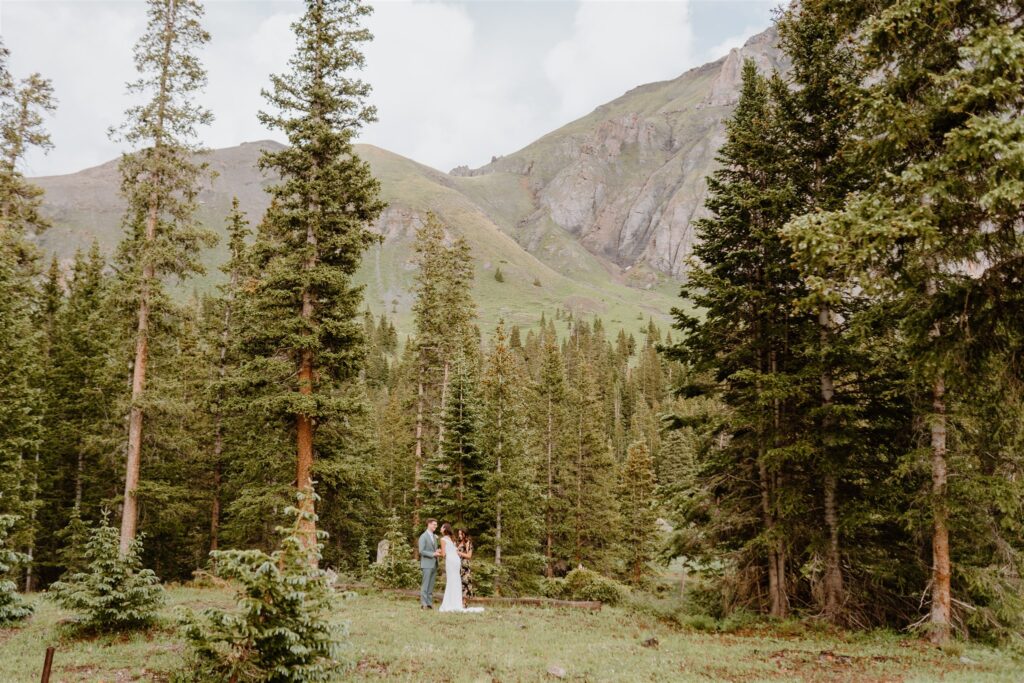 Wedding in Colorado at Alta Lakes Observatory