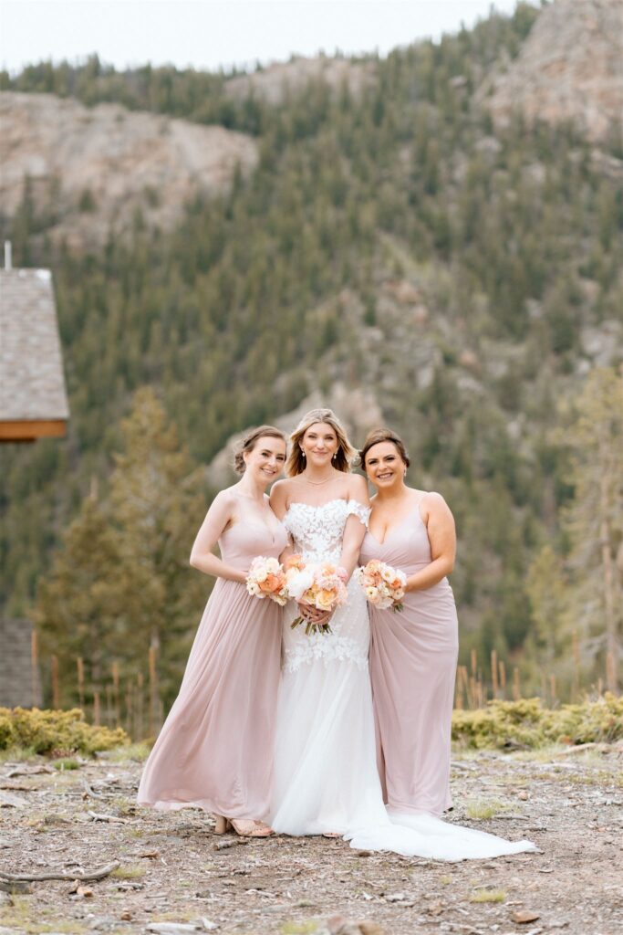 intimate mountain wedding in colorado in the spring