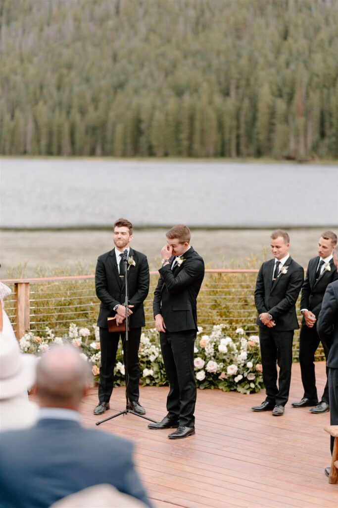 a candid wedding in Vail, Colorado