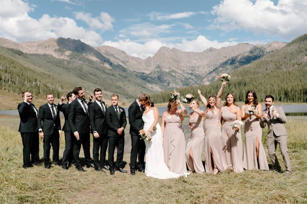 a candid wedding in Vail, Colorado