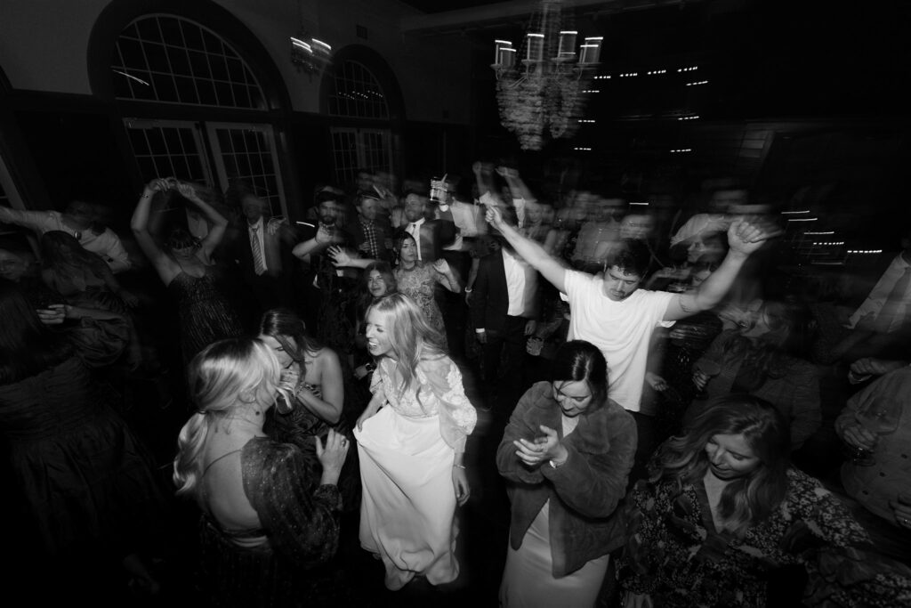 surf hotel wedding reception dance party