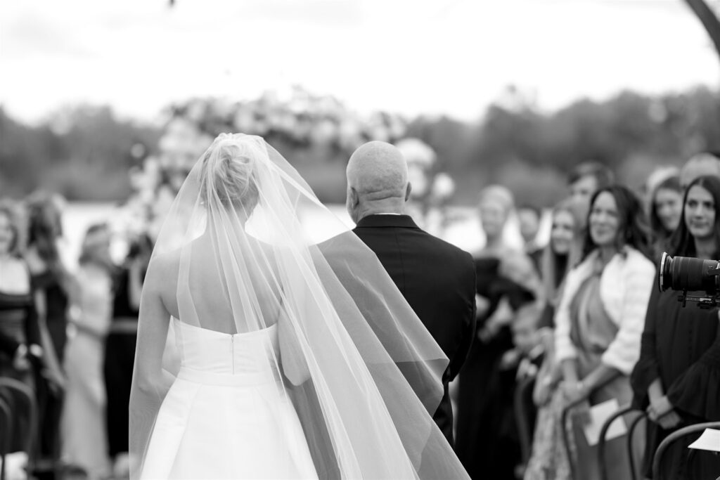 Father walks his daughter down the aisle