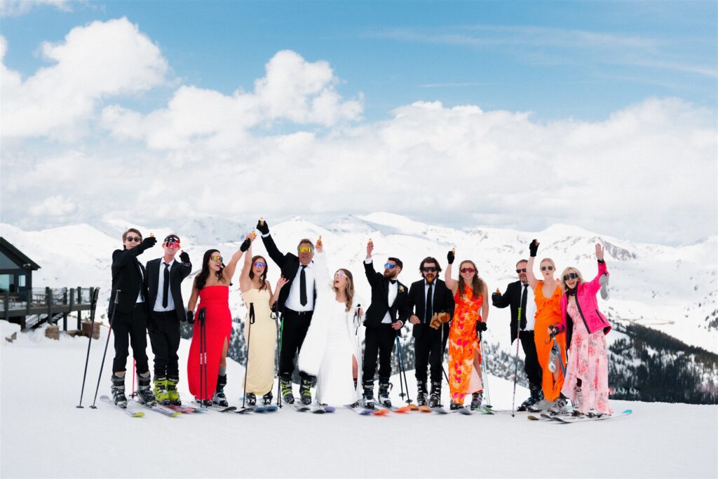 An adventurous ski elopement in Silverthorne, Colorado