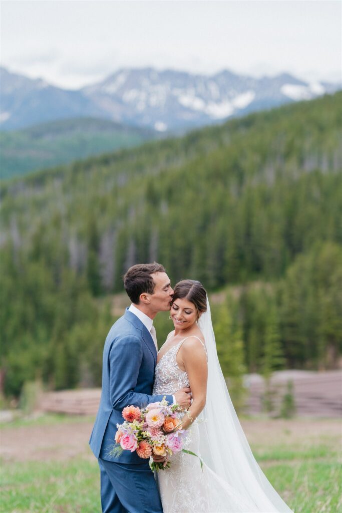 Mountain wedding couples portraits 