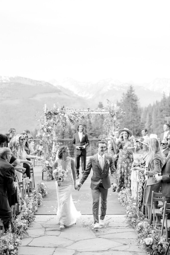 A Colorado mountain wedding ceremony at Vail Resort