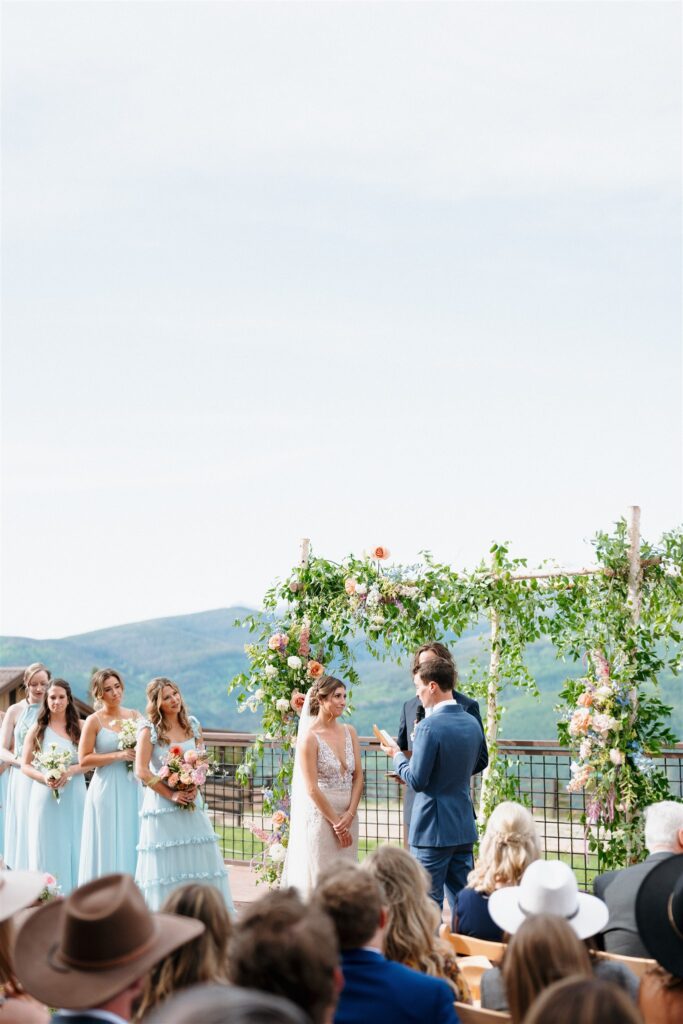 A Colorado mountain wedding ceremony at Vail Resort