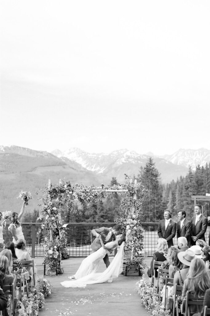 A Colorado mountain wedding ceremony at Vail Resort