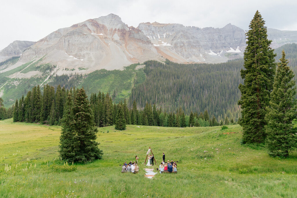 An Intimate Wedding ceremony in Telluride, Colorado