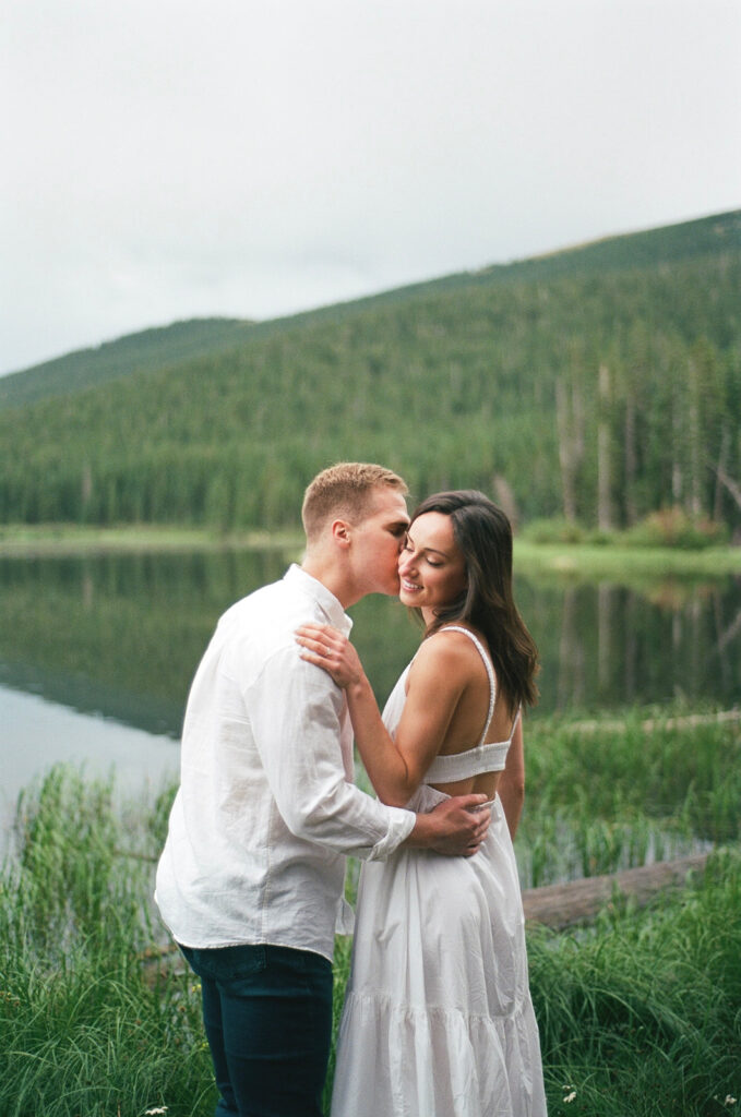 Engagement photos on film in Colorado