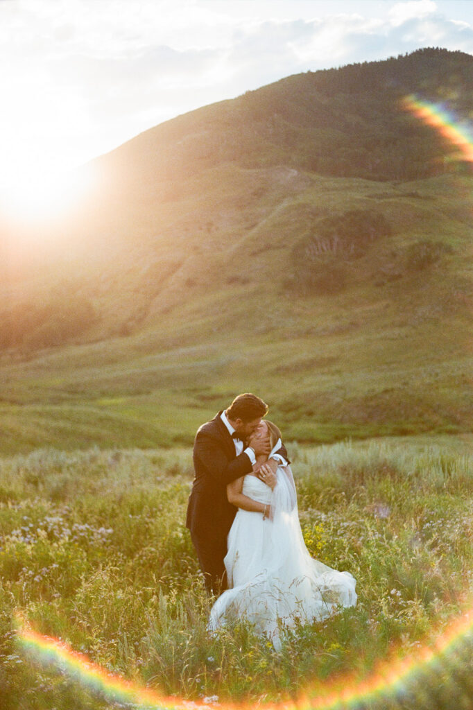 Wedding film photography in the Colorado mountains