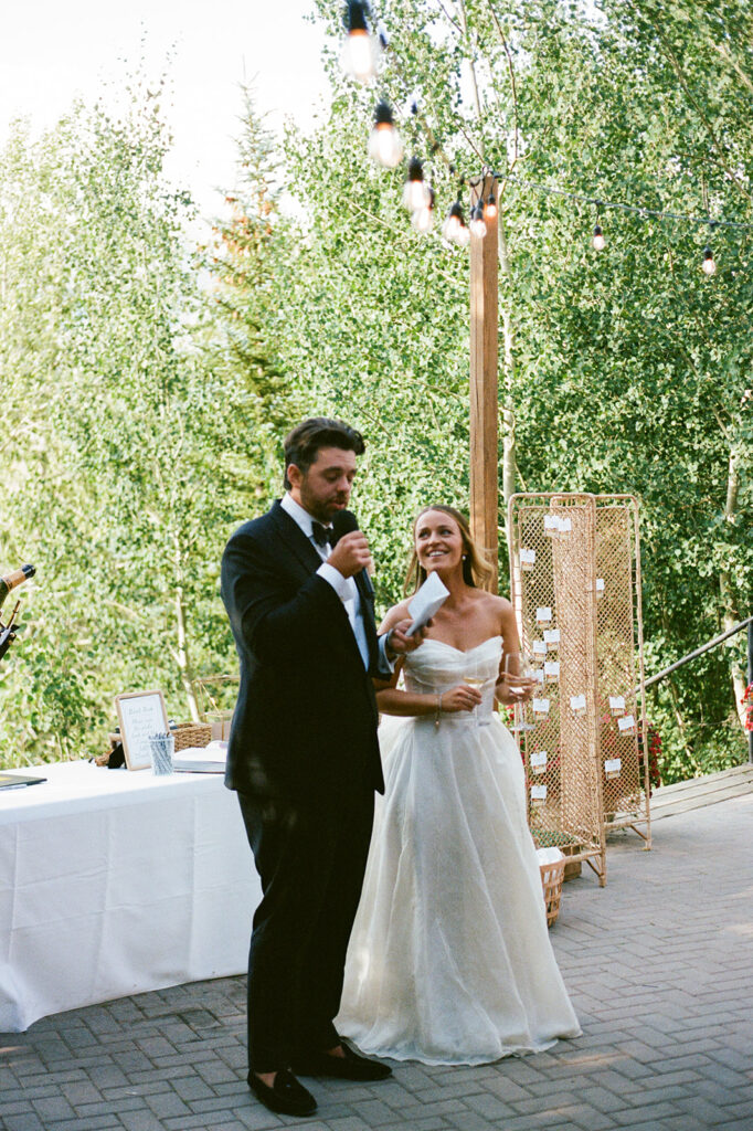 Colorado wedding reception at Mountain Wedding Garden