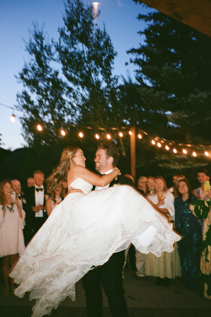 Colorado wedding reception at Mountain Wedding Garden