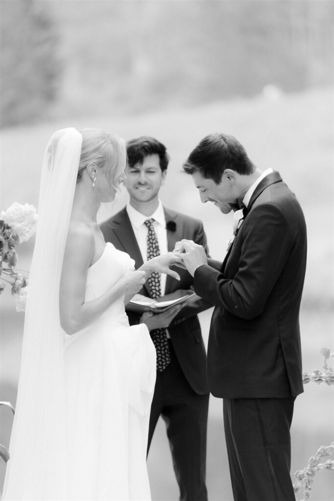 Vail Golf Club wedding ceremony