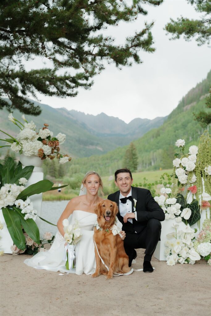 Wedding portraits at Vail Golf Club
