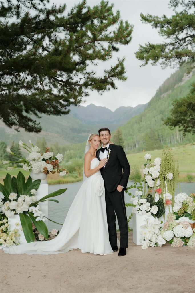 Wedding portraits at Vail Golf Club