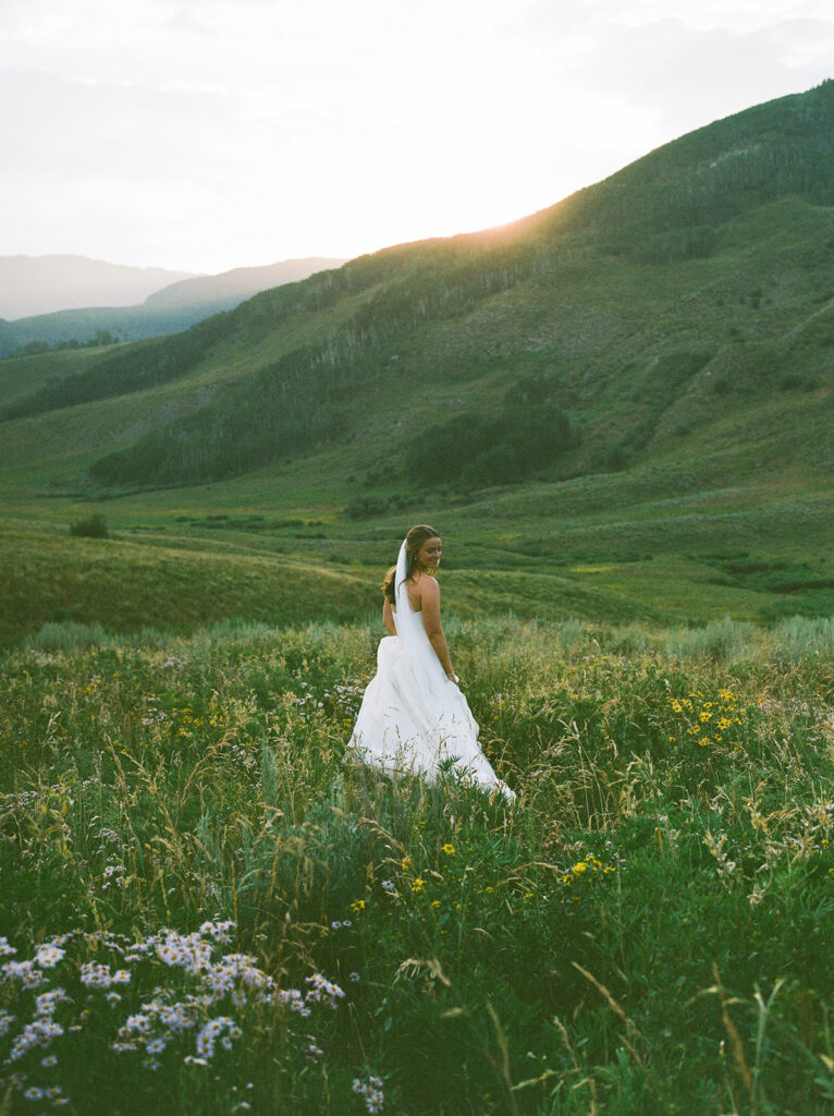 Wedding film photography in the Colorado mountains