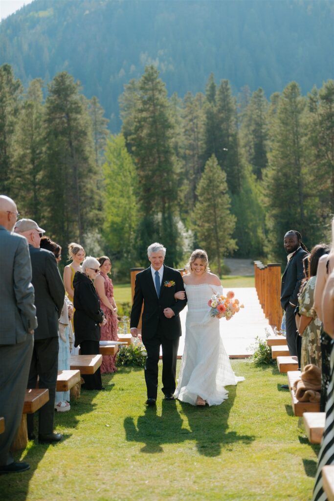 Camp Hale wedding ceremony in Colorado
