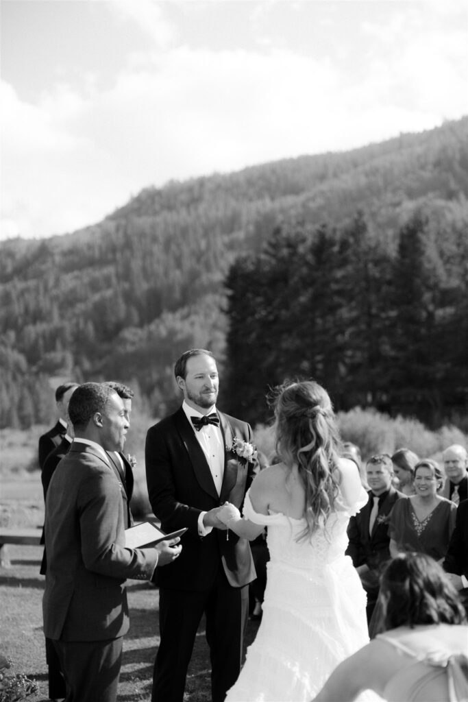Camp Hale wedding ceremony in Colorado