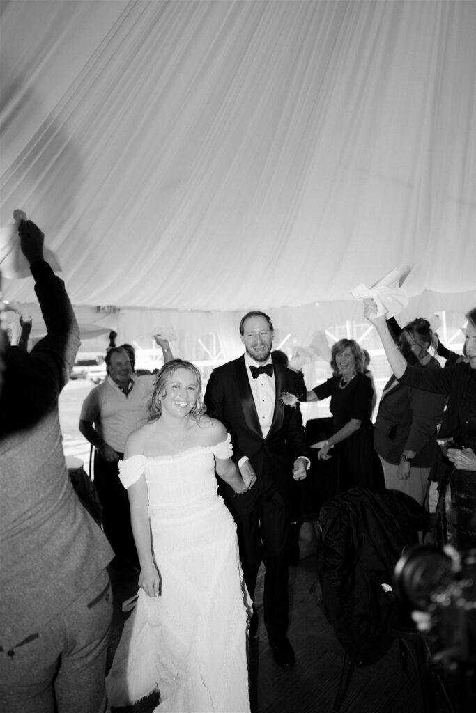 Camp Hale wedding reception entrance