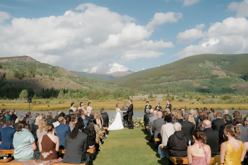A Camp Hale wedding ceremony in Vail, Colorado