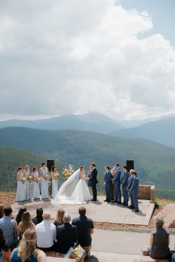 Holy Cross Event Deck Vail wedding ceremony