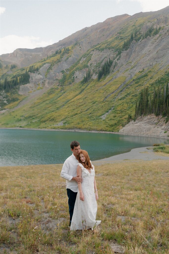 Summer mountain engagement photos in Crested Butte, Colorado