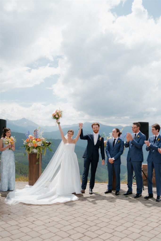 Holy Cross Event Deck wedding ceremony