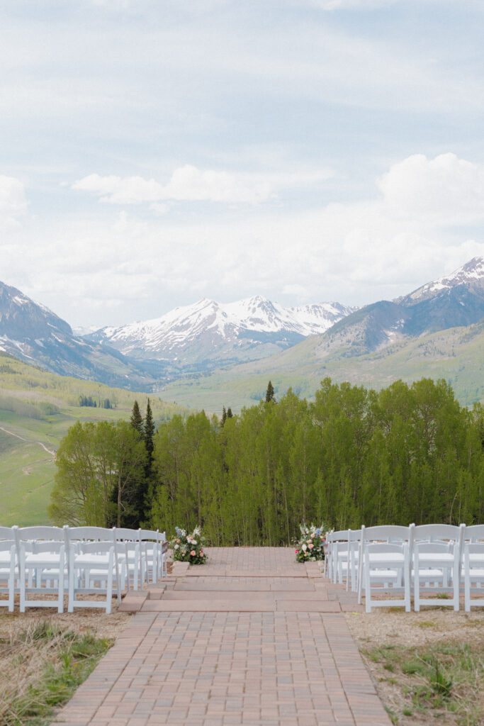 Spring Wedding In Crested Butte, Ten Peaks wedding venue