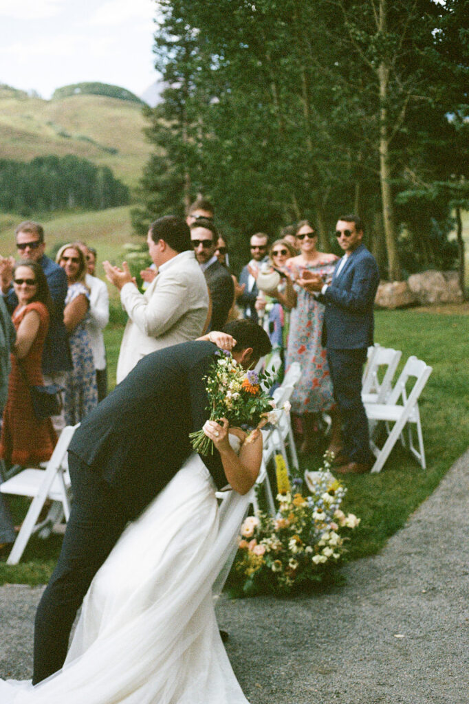 Crested Butte wedding photos on 35mm film