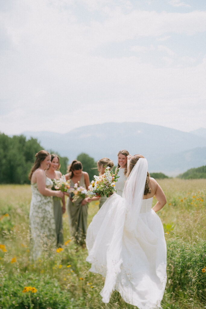 Summer wildflower wedding in Crested Butte, Colorado