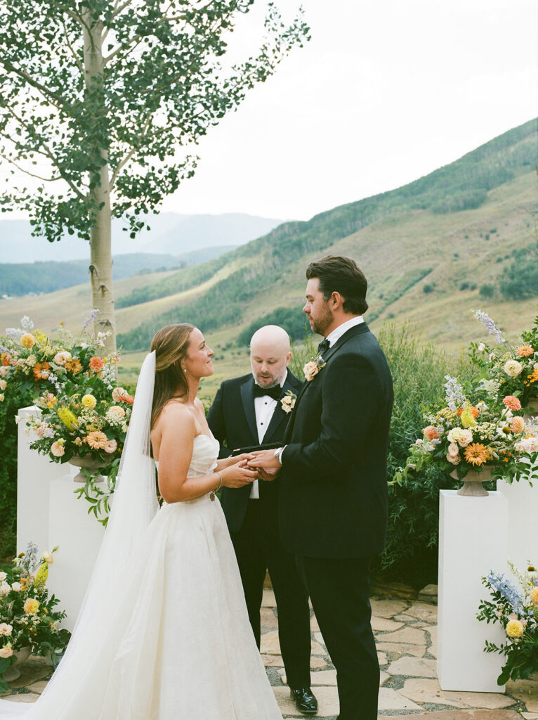 Crested Butte wedding photos on 35mm film