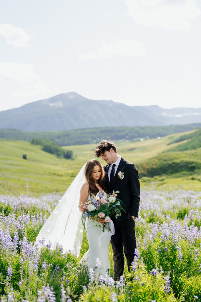 Summer wildflower wedding in Crested Butte, Colorado