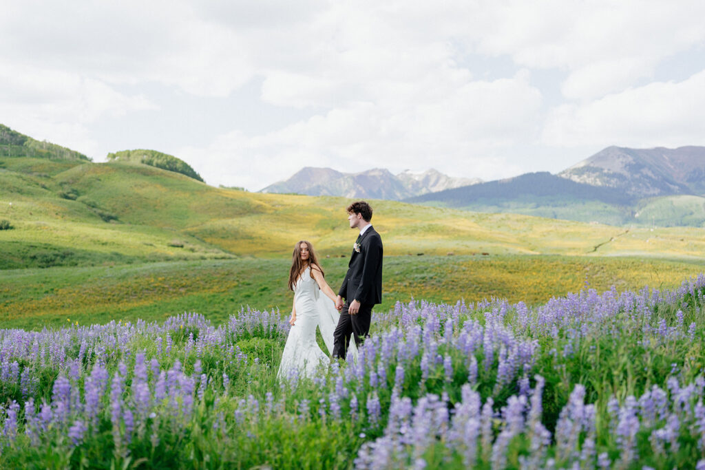 Summer wildflower wedding in Crested Butte, Colorado