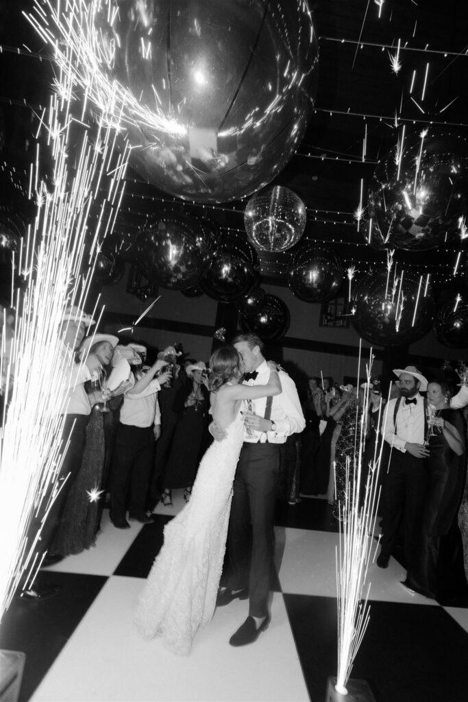 Sparkler wedding exit