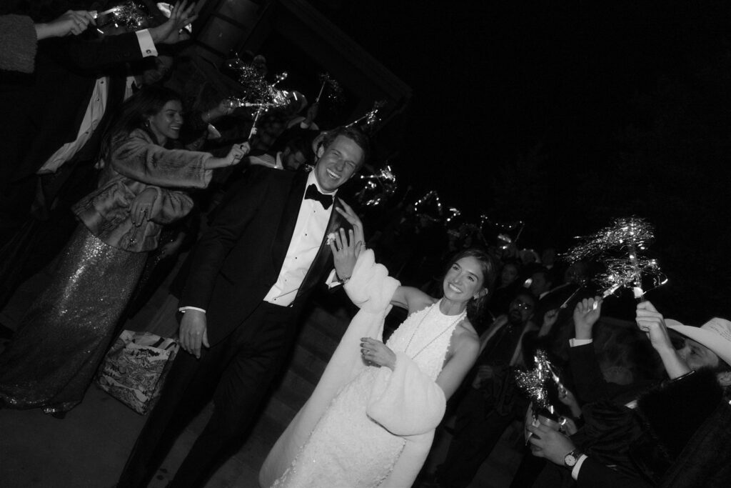 Sparkler wedding exit