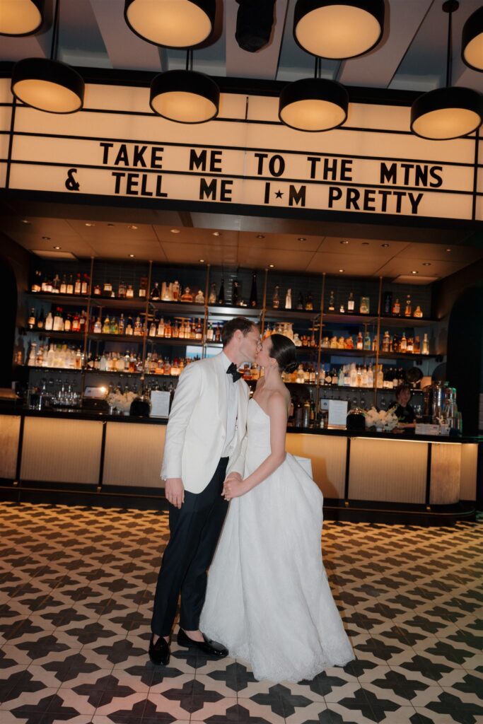 Wedding reception at Chasing Rabbits, Vail