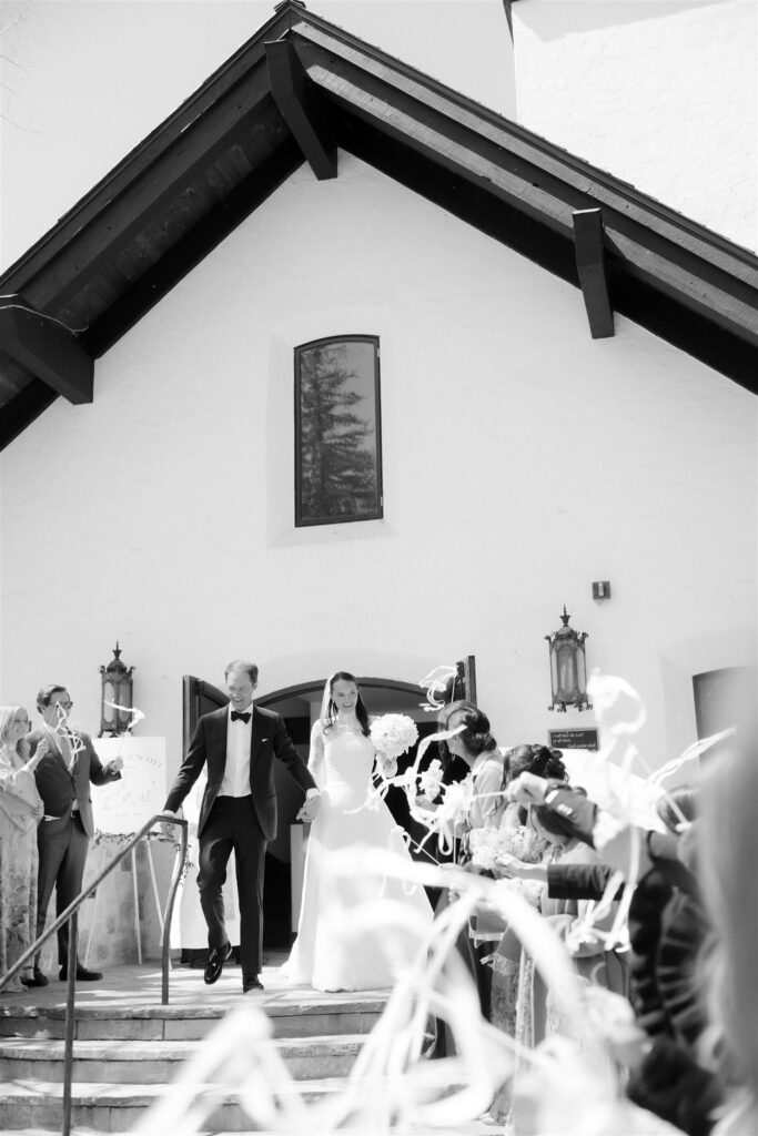 Vail Chapel wedding ceremony exit