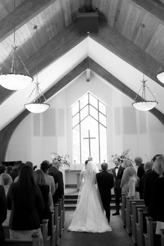 Vail Chapel wedding ceremony