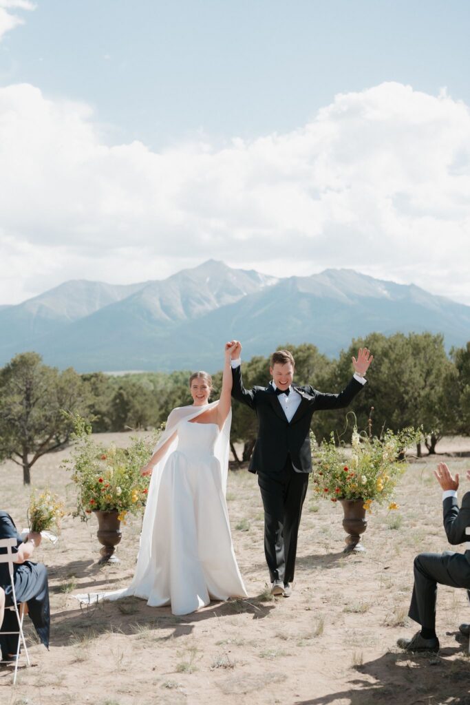 Colorado mountain wedding ceremony in Buena Vista, Colorado