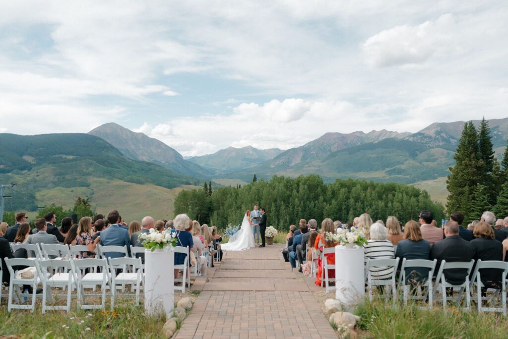Ten Peaks Crested Butte wedding ceremony in Colorado