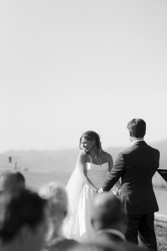 Mountaintop wedding ceremony at Steamboat Resort in Colorado
